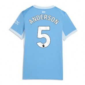 Manchester City Elliot Anderson #5 Hemmatröja Dam 2026-27 Kortärmad
